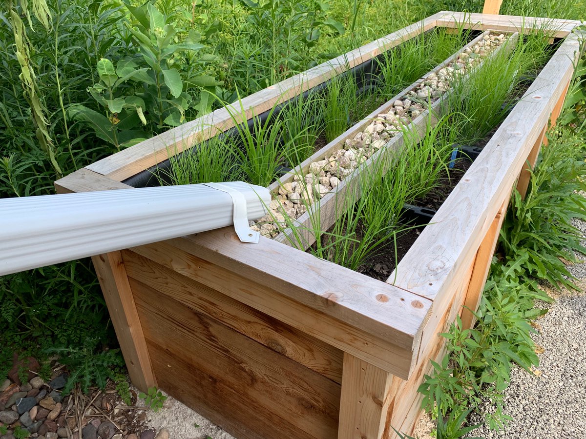 Here is a newly-installed <a href="/StormGUARDen/">StormGUARDen</a> at #Mequon #Nature Preserve. We 💕 them! Thank you to <a href="/swwtwater/">Sweet Water</a> <a href="/MMSD_MKE/">Milwaukee Metropolitan Sewerage District</a> <a href="/FundforLakeMI/">Fund for Lake MI</a> <a href="/GEIConsultants/">GEI Consultants</a> <a href="/JacobsConnects/">Jacobs</a> @smithgroup for sponsoring!