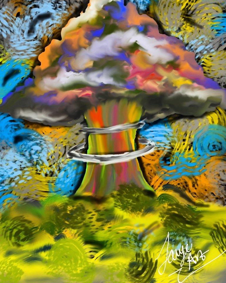 Gaston_Phoenix's tweet photo. When the bombs go off the sun will still be shining
Going up for sale in now! 
#OwlCity #mushroomcloud #abstractart #surrealism #pleasefollowme https://t.co/ddovNCSZEX