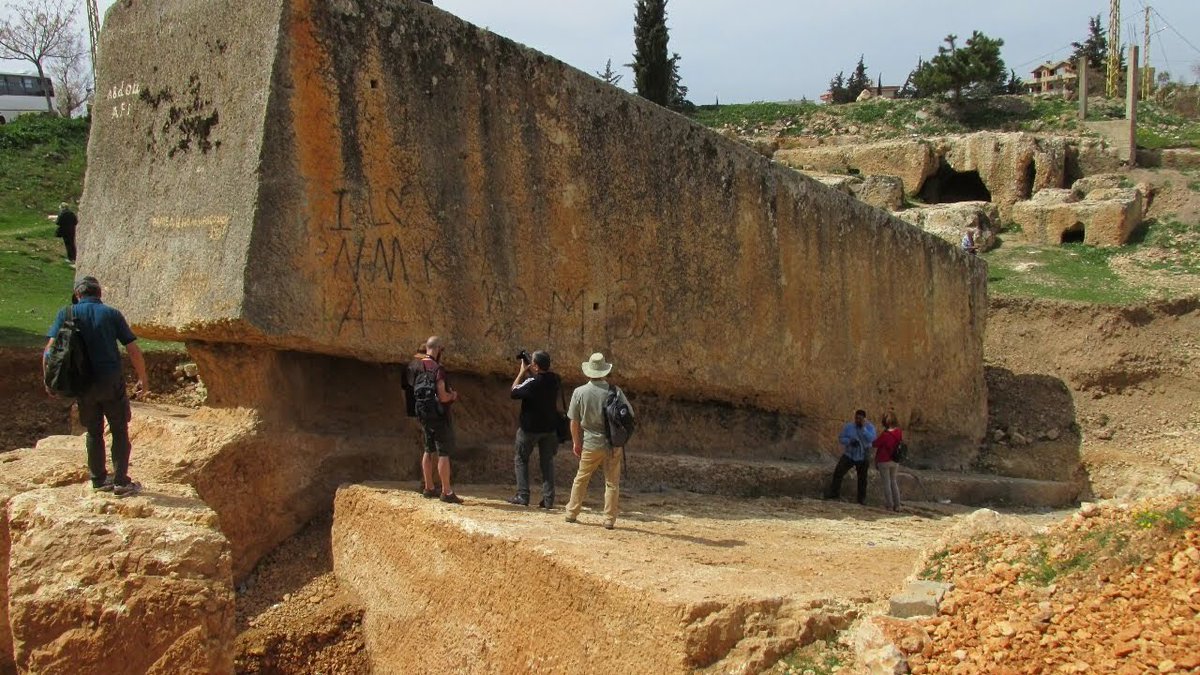 This is the Stone of the Pregnant Woman at Baalbek in Lebanon. It is currently the largest single stone on the planet. It was never finished being cut from the bedrock.