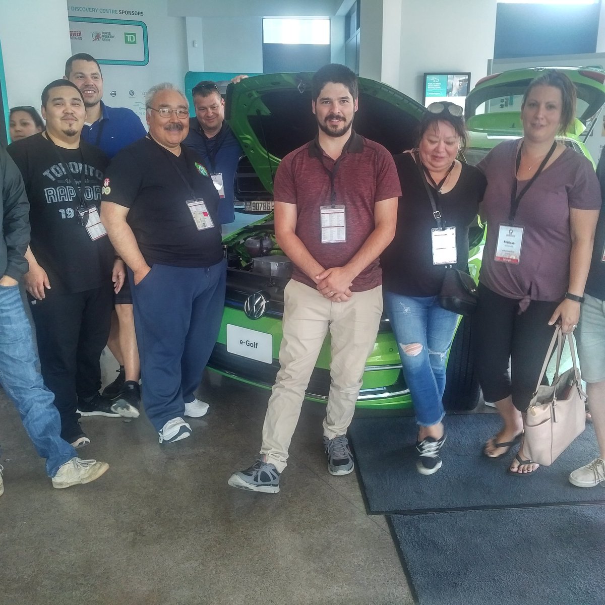 Vroom, Vroom, @2020Catalysts @IndigClnEnergy at Plug 'N Drive Electric Vehicle Discovery Centre in Toronto, pushing the pedal to power clean driving for Indigenous communities