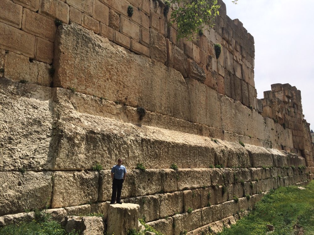 This is the Trilithon at Baalbek. Three gigantic stones that make up the wall of what I believe is called the Temple of Jupiter. Baalbek is a mystery because we do have clearly Roman architecture built on top of these sites.