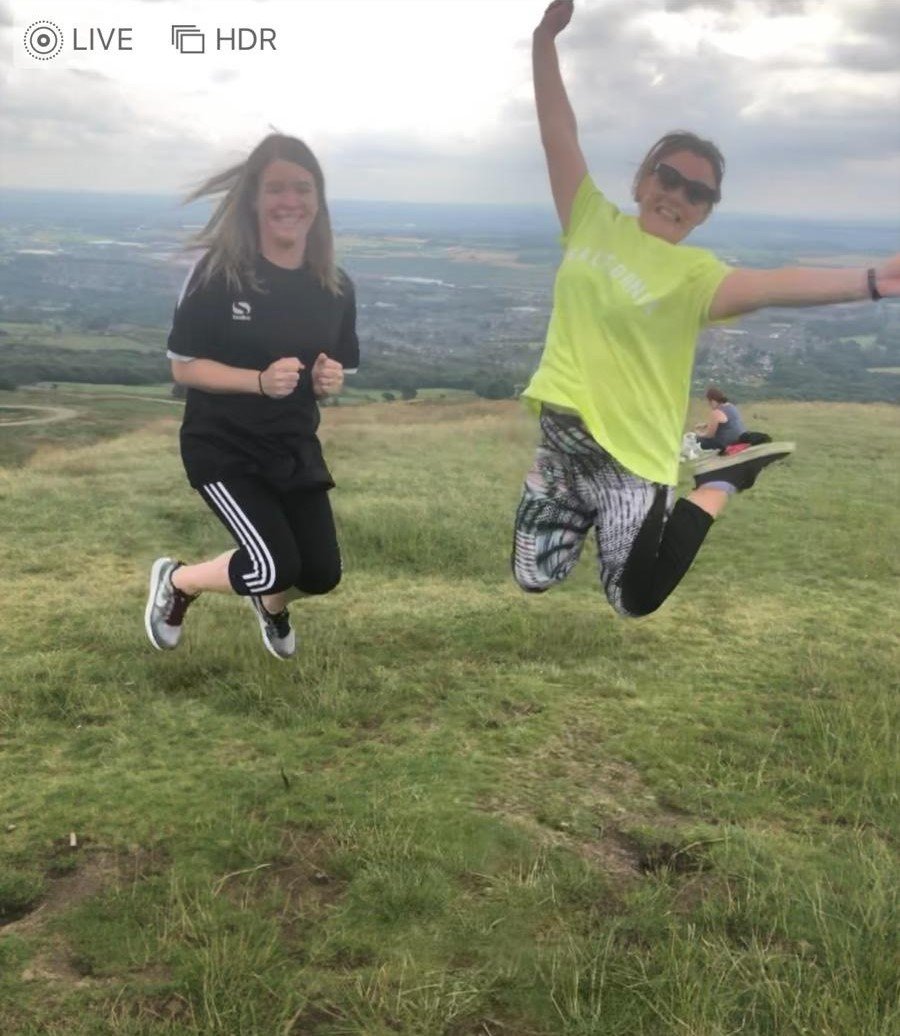 EarlyBreakUK's tweet photo. Georgina (in yellow) &amp; Gemma @EarlyBreakUK  would like to say a big thank you to everyone who sponsored the Holding Families Walk up Rivington Pike! The families had a great time &amp; everyone made it to the top. You can still donate https://t.co/O5nwjSsVld #intrepidexplorers https://t.co/AQxaA3tHXc