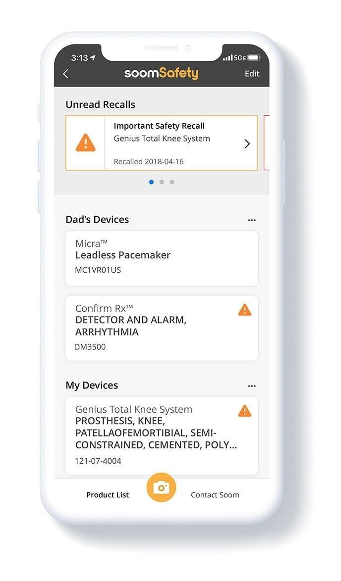 soom_inc's tweet photo. This year 26 medical device products have been recalled, affecting nearly 50 million individual devices in the US. SoomSafety, provides patients and caregivers with real-time instructions, safety and recall information. https://t.co/tcSE0Hn1WK

#patientsafety #recalls #apps https://t.co/gQB488OkMd