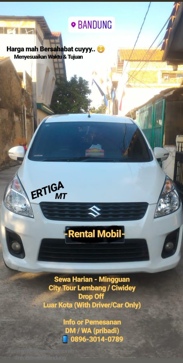 DM / WA aja gaisss.. 😁
.
.
#sewamobilbandung
#rentcarbandung
#sewamobilmurah
