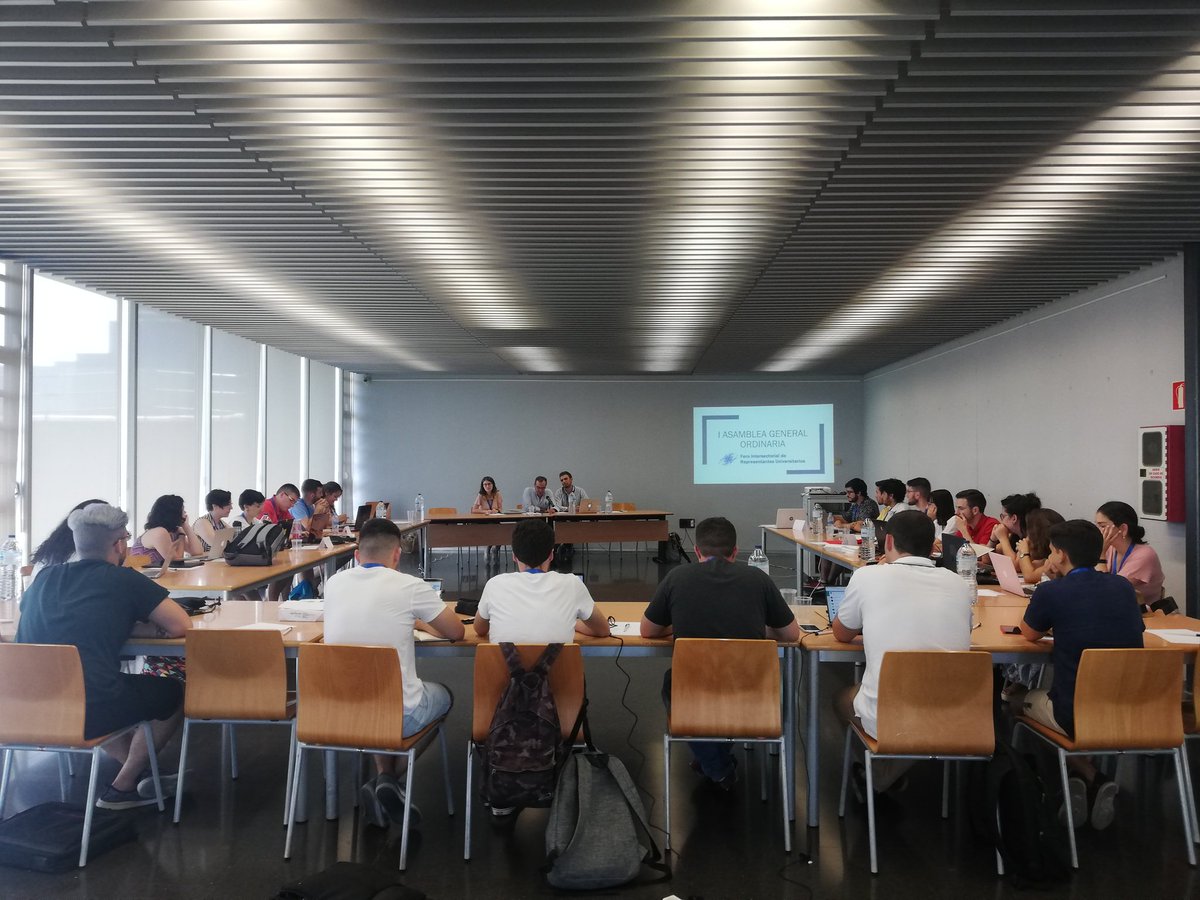 ¡¡Comienza la I Asamblea General del Foro Intersectorial de Representantes Universitarios <a href="/FIRU_Oficial/">FIRU</a> en la <a href="/UPV/">Universitat Politècnica de València</a> organizada por el grupo local de Valencia!!