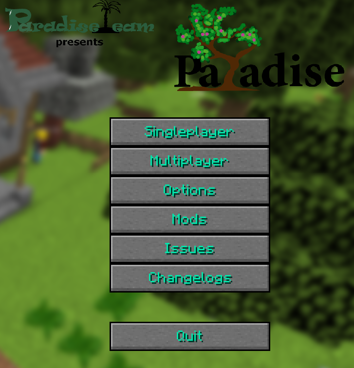ParadiseTeam2's tweet photo. First try of the Custom Main Menü in #MinecraftParadise https://t.co/0XYXpbUI4z