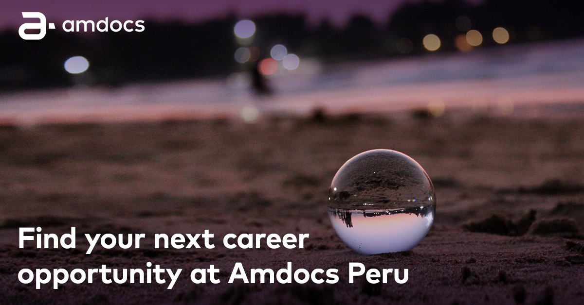 AmdocsAmerica's tweet image. Amdocs Peru is dedicated to making an impact and helping to shape the future with the world&apos;s most exciting digital transformations. Explore what positions are available &amp;amp; come grow your career with us » bit.ly/2K2zJho

#iamdocs - are you?
#oportunidades #trabajo #IT