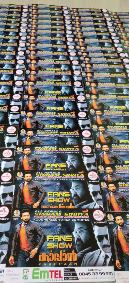 jimmytg619's tweet image. #SingamGroup 🦁 Kodungallur Area Committee #Kaappaan  #FansShow Booking Started At Carnival Cinimas , Mughal Mall , Kodungallur !! Grab Your Tickets 👈🙏 😎 
⌚ August 30th 👈 Call Now ☎️

📲 +91 7560 842 930 - Deepu 
📲 +91 9995 068 841- Rahul

@Suriya_offl  @rajsekarpandian