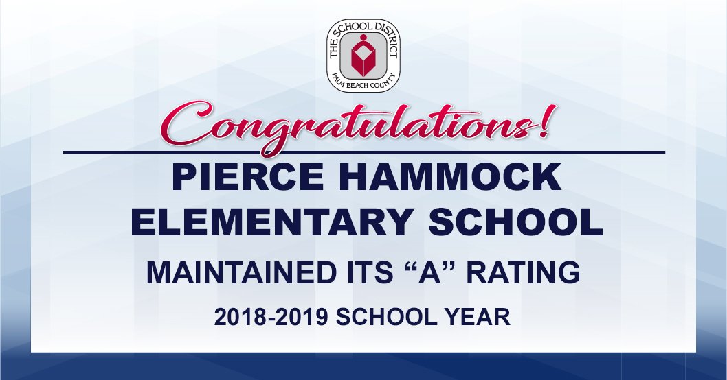 pbcsd's tweet photo. The @PierceHammock Panthers are always on the hunt for success! πΎ Congratulations to students, staff, and families for maintaining an π
°οΈ!
#ExcellenceHappensHere #MakeItSuperPBC π https://t.co/1Qn30Q2tJT