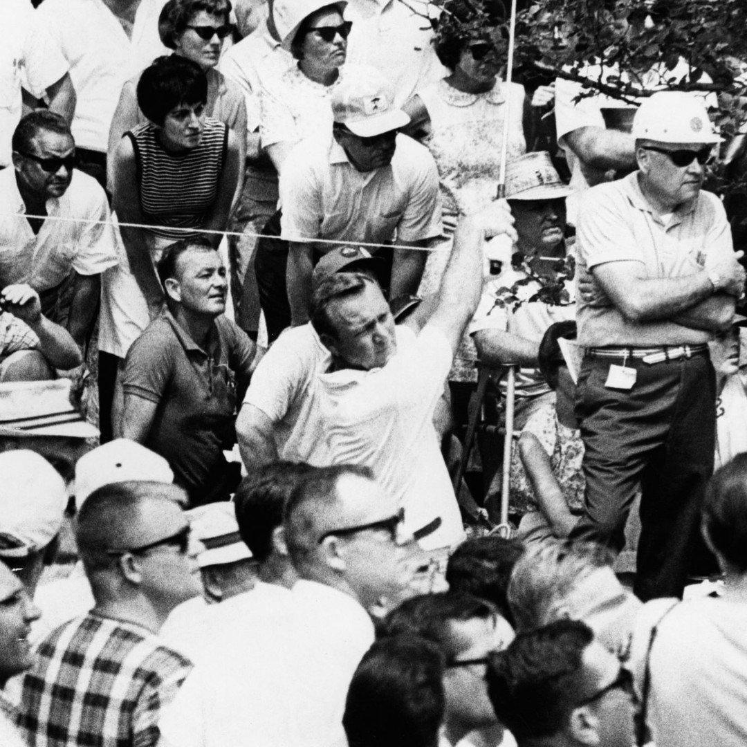usopengolf's tweet photo. "What other people may find in poetry or art museums, I find in the flight of a good drive." - Arnold Palmer #WednesdayWisdom https://t.co/0jVqqYuAFB