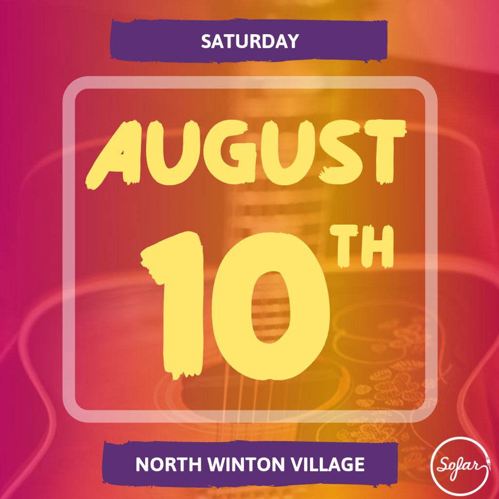 SofarSoundsRoc's tweet photo. Rolling into @NorthWinton on Saturday, August 10th! Join us for 3️⃣ new artists in a brand new, super secret location.🤫 Get your tickets now 👉 https://t.co/prwvQ0TBM3 #Rochester https://t.co/NpYNaquqvQ