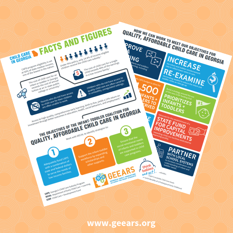 GEEARS's tweet photo. Need an overview of the early learning landscape in #Georgia? Check out the new #GEEARS fact sheet, “Child Care in Georgia: Facts & Figures." Click here to download: https://t.co/lwVbgEitvJ @ZEROTOTHREE https://t.co/eOPWX2cZpc