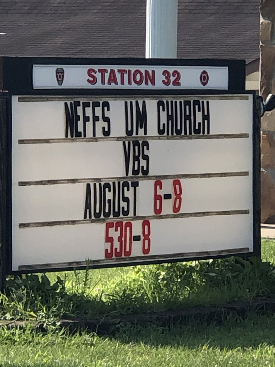 neffsporter's tweet image. Neffs United Methodists Church, Vacation Bible School. This was a big part of my youth in the Metropolis of Neffs during the summers of the 70’s.   #newfaces #samemessage