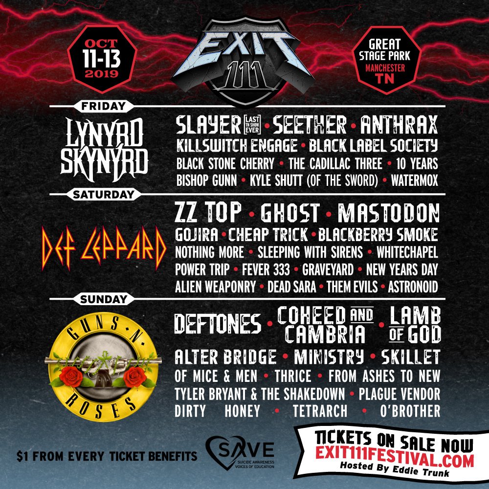 Lynyrd Skynyrd (@skynyrd) on Twitter photo The <a href="/Exit111Fest/">Exit111Fest</a> is out now! Check out set times and get your tickets here: on.exit111festival.com/trk/bL3f The <a href="/Exit111Fest/">Exit111Fest</a> is out now! Check out set times and get your tickets here: on.exit111festival.com/trk/bL3f