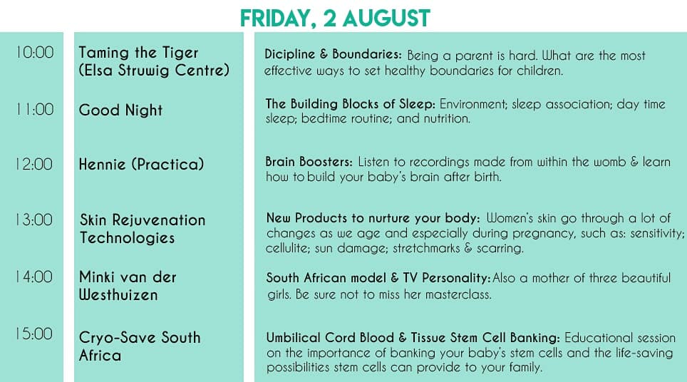 Here's our Friday's Mommies Masterclass Schedule.

Visit our FB page for all our Masterclass events and more!