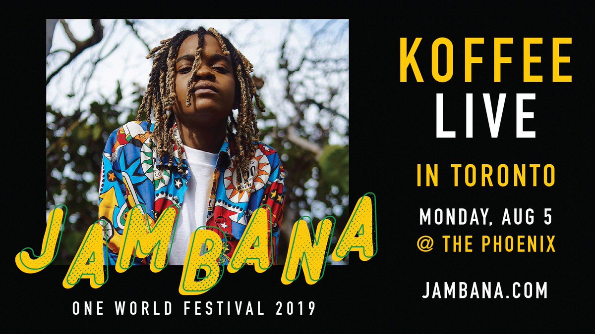 originalkoffee's tweet photo. My first time in Toronto! 🇨🇦 
Monday, August 5th | @JAMBANAFestival https://t.co/jIeElE10Ye