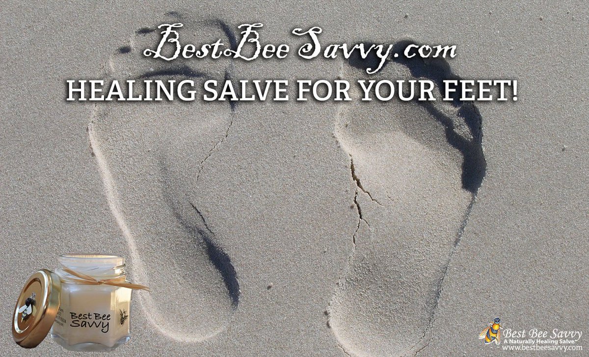 BeeSavvyvt's tweet photo. We love a day at the beach, but not how it makes out feet feel. That's where our savle help to protect and restore our feet during the summer months. https://t.co/vRuLAbOx3Q https://t.co/CGavAiId4q