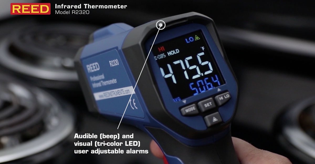 REEDInstruments's tweet photo. The new Professional Infrared Thermometer from REED allows for more accurate and repeatable measurements to meet the needs of industrial, electrical and HVAC/R professionals! https://t.co/53IdKrBc46 #REED #REEDInstruments #R2320 #thermometer #HVAC https://t.co/R2dGoQaPuN