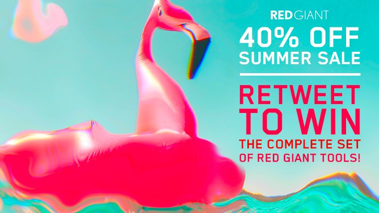 Our SUMMER SALE 2019 is coming on July 30. 40% off full products, upgrades and new subscriptions, including VFX Suite!

Follow us + RT this by 8am PDT TOMORROW for your next chance to win everything we make! (For quote RTs, include #RGSummerSale)

Info: ow.ly/pPhx50v8NzE