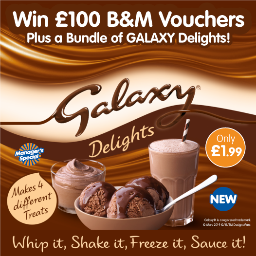 bmstores's tweet image. 🍫 #COMPETITION TIME🍫 

We're celebrating the launch of these NEW @GalaxyChocolate delights by giving away £100 worth of B&amp;amp;M Vouchers PLUS a bundle of delights!

For your chance to #WIN, FLW/RT &amp;amp; COMMENT what you'd spend the vouchers on!

Competition ends 4pm 25/7/19