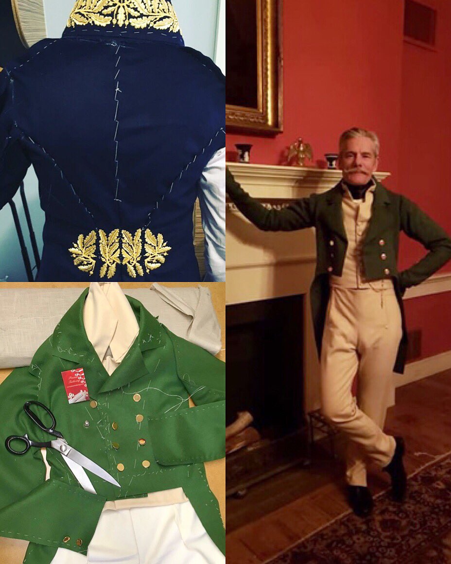 zackpinsent's tweet image. Once you’ve had your toile fitting you then have your cloth fitting of which two may be required. The garments are cut out of the desired materials and basted together to tweak the fit. When both parties are satisfied the garments are then sewn up and finished.