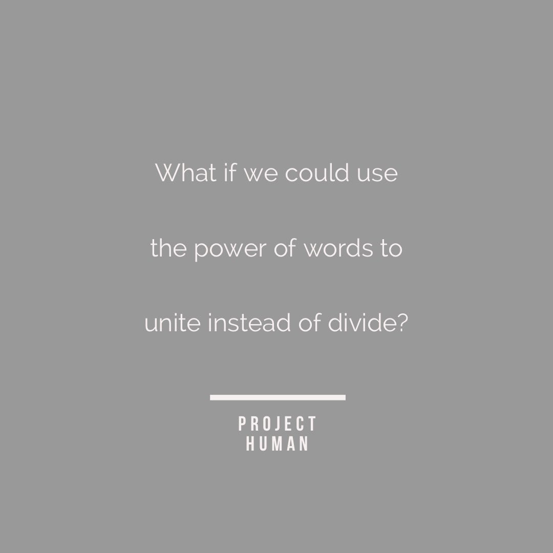 CapitalizeHuman's tweet photo. Words have power. Let’s use them for good. https://t.co/7nbza8Wfhj
