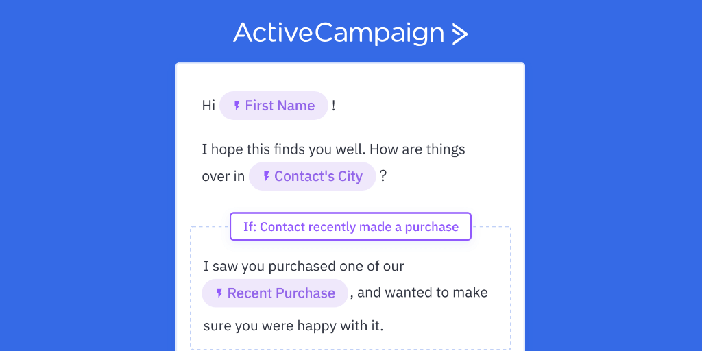 ActiveCampaign's tweet photo. If you're not sending emails like this, it might be time to upgrade your marketing platform! See how ActiveCampaign and Mailchimp's automation features stack up: https://t.co/qhs4KJSW5O https://t.co/p0gyScJLwg