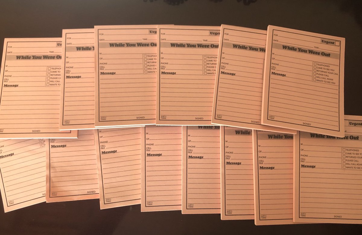 TanyaMiMusic's tweet image. Found a piece of history today! A time before voicemail &amp;amp; text messages! #goodoledays #WaybackWednesday #waybackintime #whileyouwereout #expectedacallback @kelw05