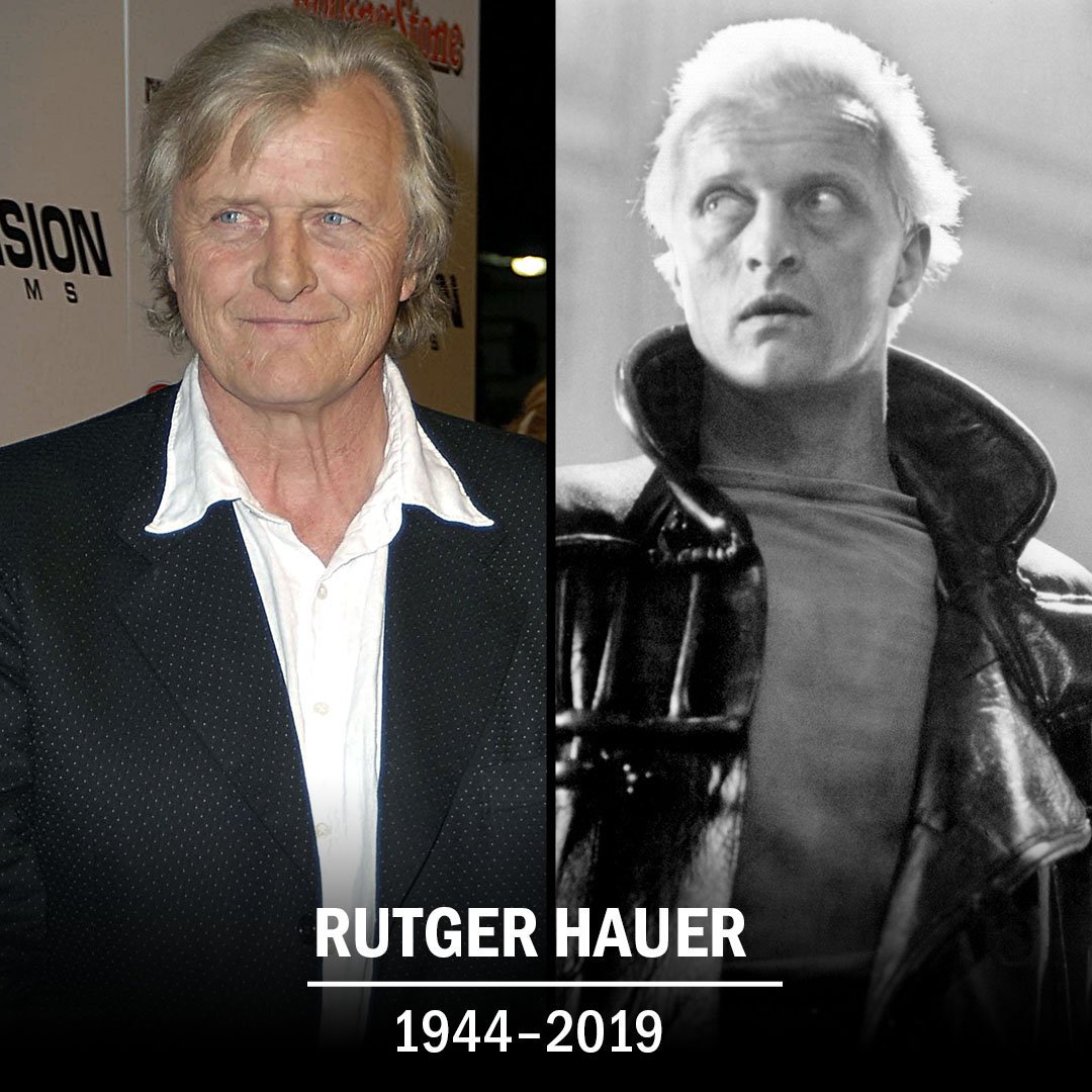 RottenTomatoes's tweet photo. “I've seen things you people wouldn't believe. Attack ships on fire off the shoulder of Orion. I watched C-beams glitter in the dark near the Tannhäuser Gate. All those moments will be lost in time, like tears in rain..." - Blade Runner (1982)

RIP Rutger Hauer https://t.co/JRlIZhVuRI