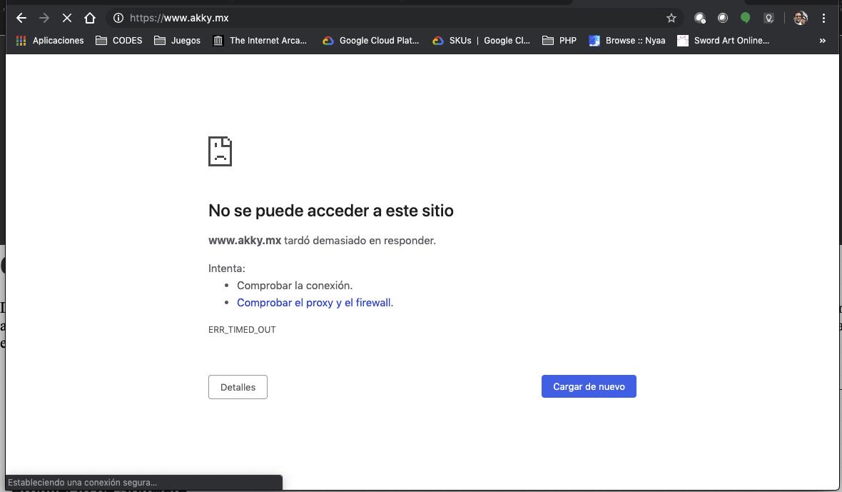 jesus_vargas's tweet photo. @akkyMx No me permite conectar a su página pero estoy viendo que sólo es desde la red de Infinitum. Me cambié a la conexión de mi celular (TELCEL) y ahí ya me permite conectarme. https://t.co/pmqHPPkt9z