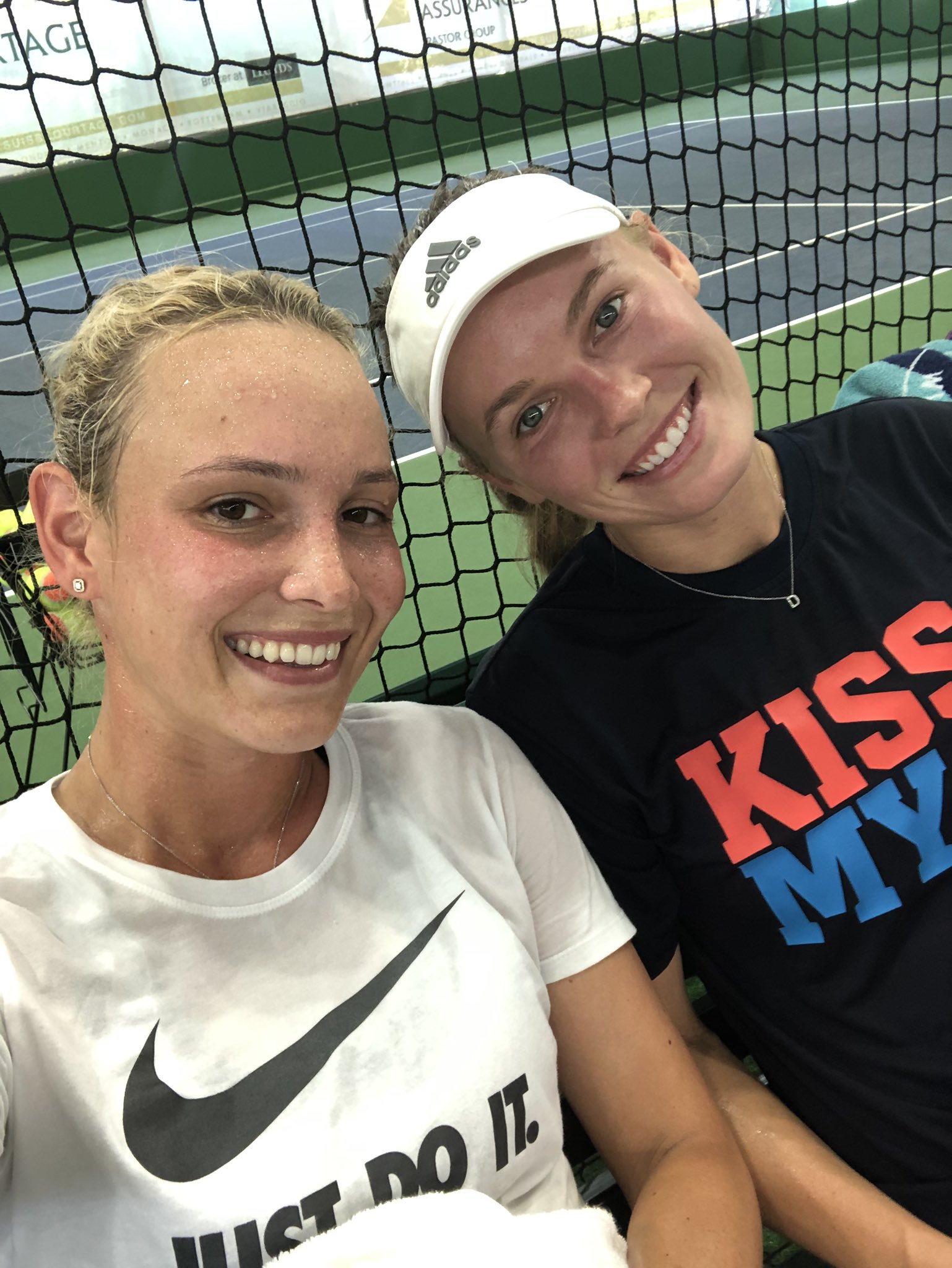 Donna Vekic On Twitter First We Sweat Together Then We Freeze Together Carowozniacki