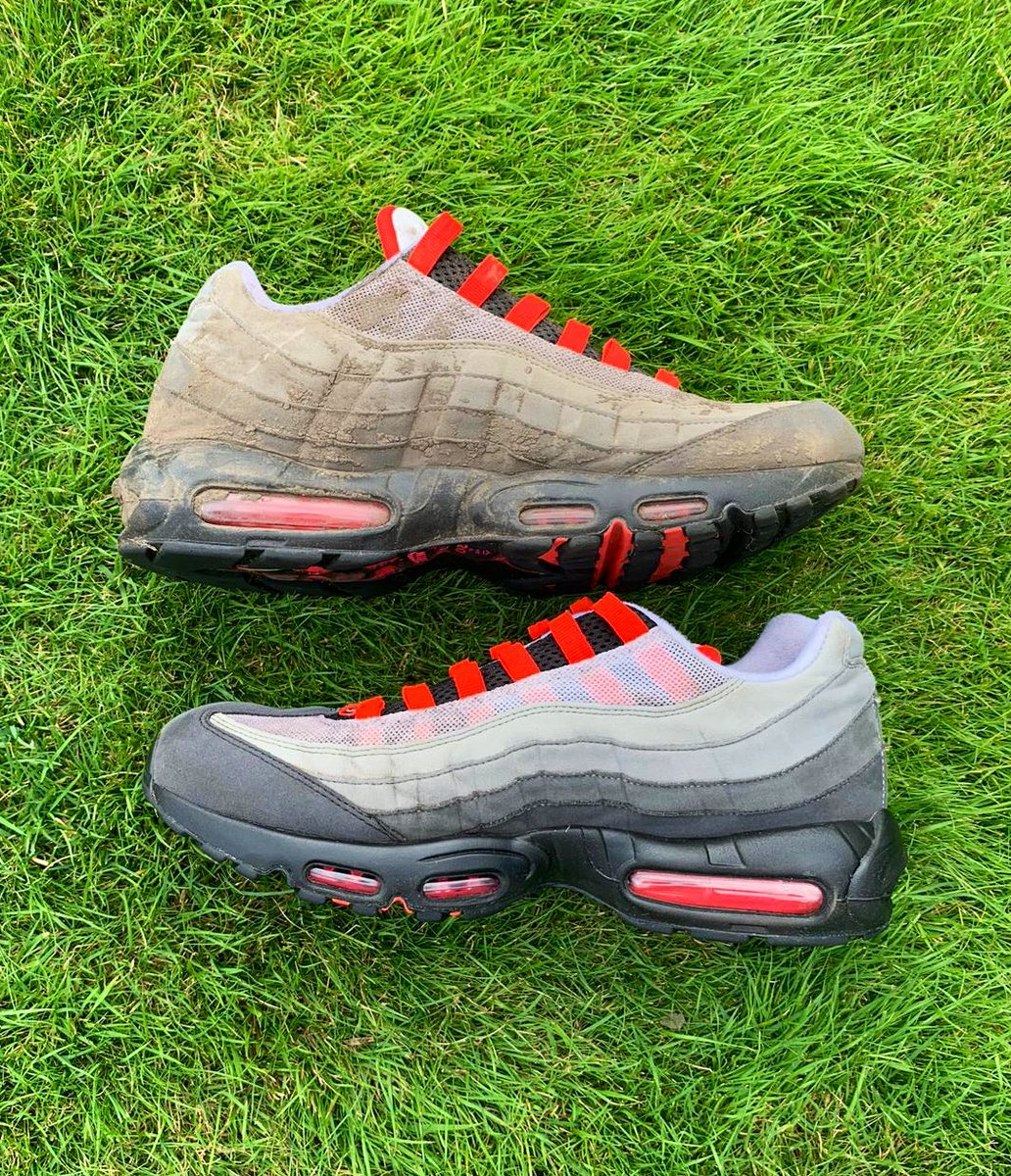 Going to <a href="/Creamfields/">Rockstar Energy presents Creamfields</a> ? No need to buy wellies, just let us take care of your footwear✅ #creamfields #110s #airmax95OG #purofootwearlaundry