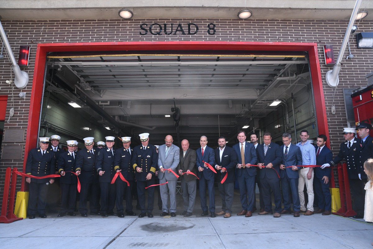 FDNY's tweet photo. #FDNY celebrates the opening of #Squad8 #onStatenIsland. Read more: https://t.co/gcmIQ08xwr https://t.co/Z7S6J7ZZIY
