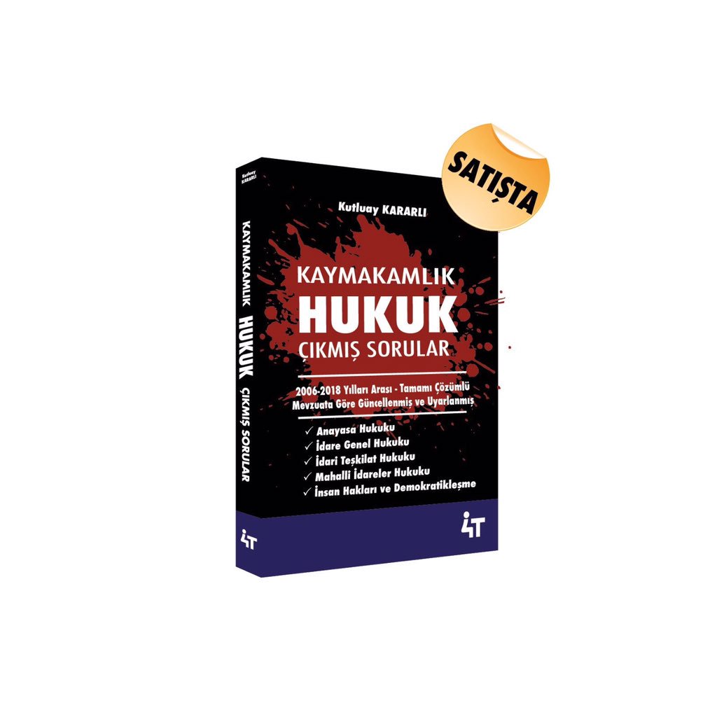 Son kaymakamlık sınavını kazanan ve iç Anadolu’da bir ilçenin kaymakamlığını yürüten değerli bir İİBF li arkadaşınız sizlere destek olmak amacıyla görseldeki kitabımızdan 5 adet RT li çekiliş ile hediye etmek istiyor

Bu çekiliş “yaşadığı zorlukları unutmayanlara” gelsin