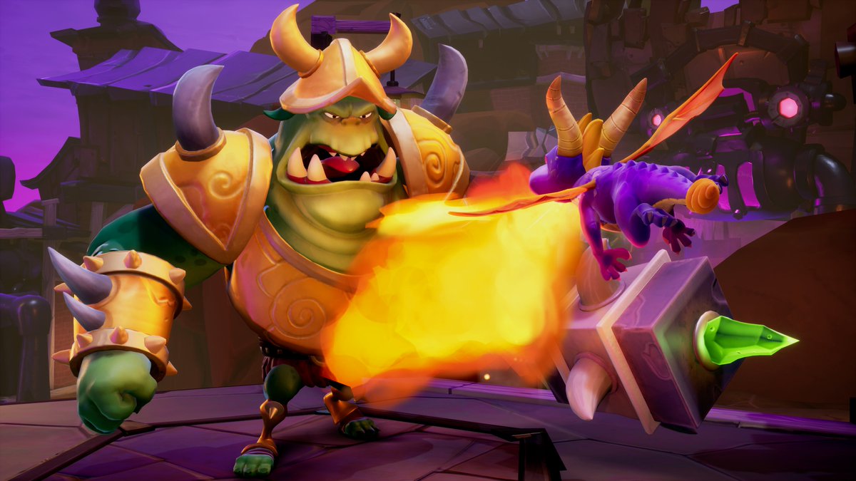 Spyro on Twitter: "Where's Gnasty Gnorc? I'll torch him!… "