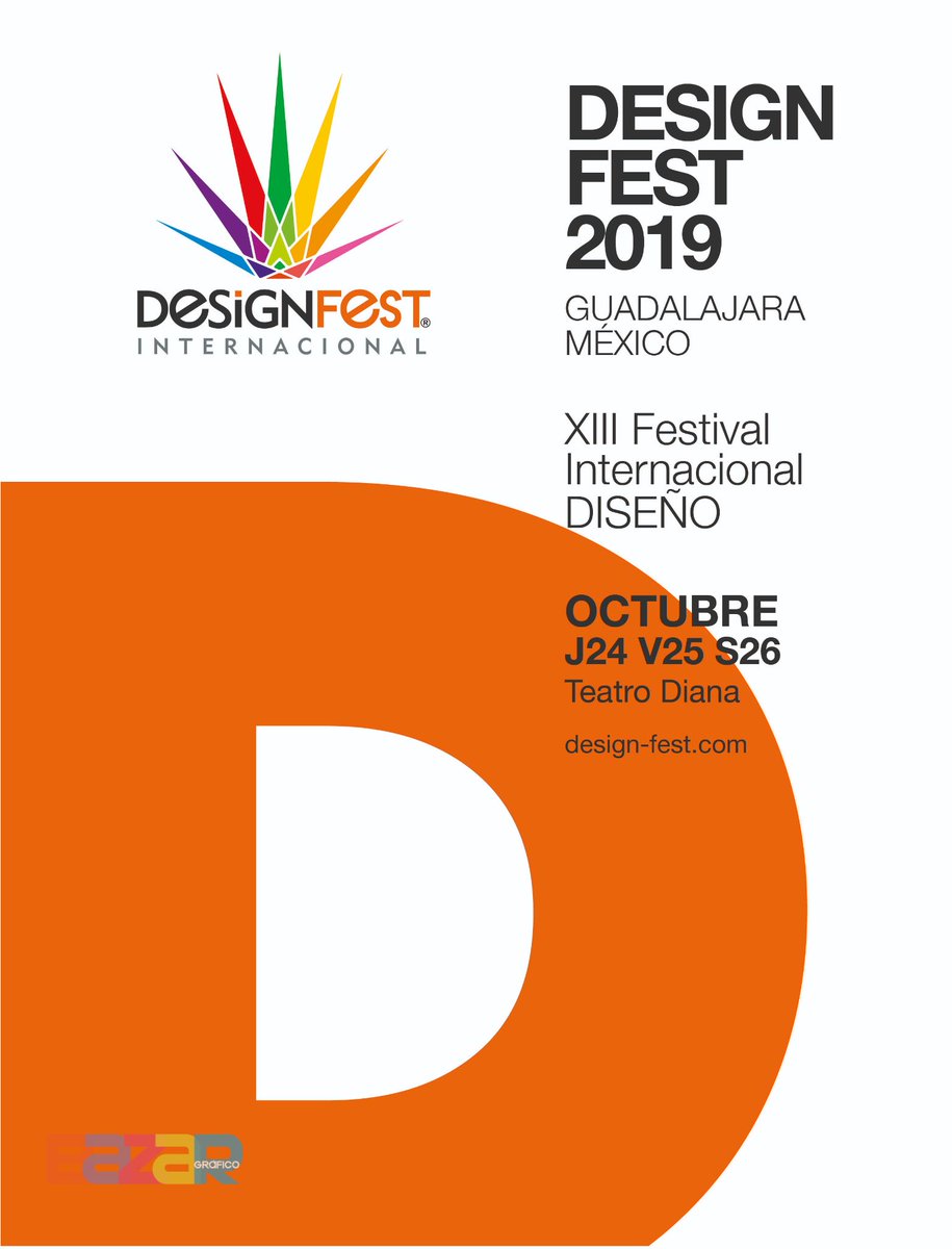 bazargrafico's tweet image. #Designfest = Una ciudad, 3 días y 10 representantes del Diseño Mundial que no puedes perderte.😉

#ArtesGráficas
#BazarGráfico
#LíderDeOpinión