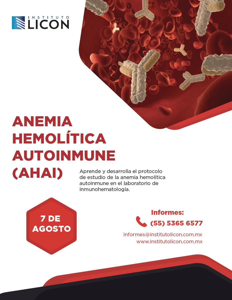 institutolicon's tweet photo. ¡No te pierdas esta gran oportunidad de aprender y desarrollar el protocolo de estudio de la anemia hemolítica autoinmune (AHAI). 
Te esperamos el 7 de agosto en #InstitutoLICON. 
Informes e inscripciones: 5365 65 77 https://t.co/gxDkDYie26