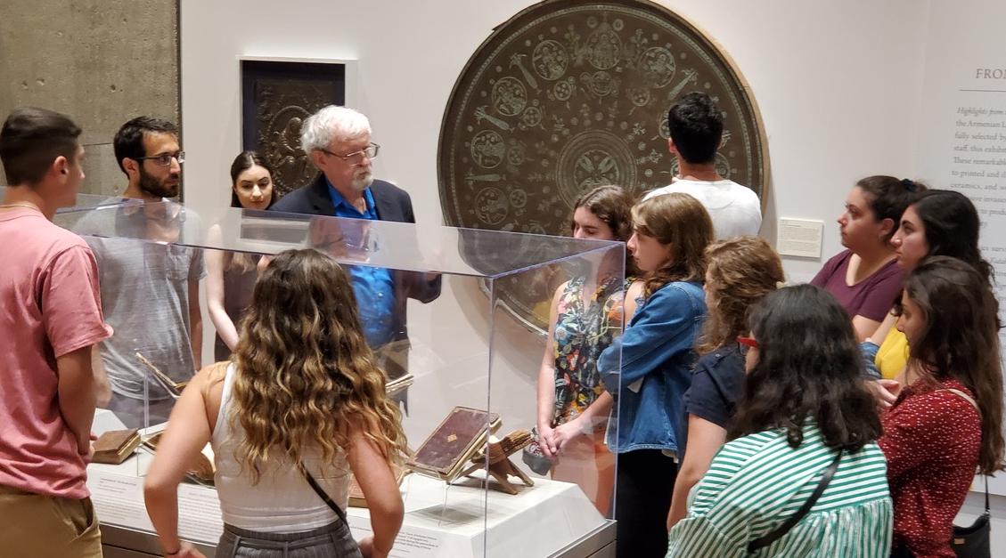 Last week we were thrilled to host an evening with AGBU Boston Summer Interns for an evening of learning in the galleries. The group, comprised of students from around the US, Armenia, &amp; Lebanon, were amazing ambassadors &amp; we wish them good luck this summer &amp; with their studies!