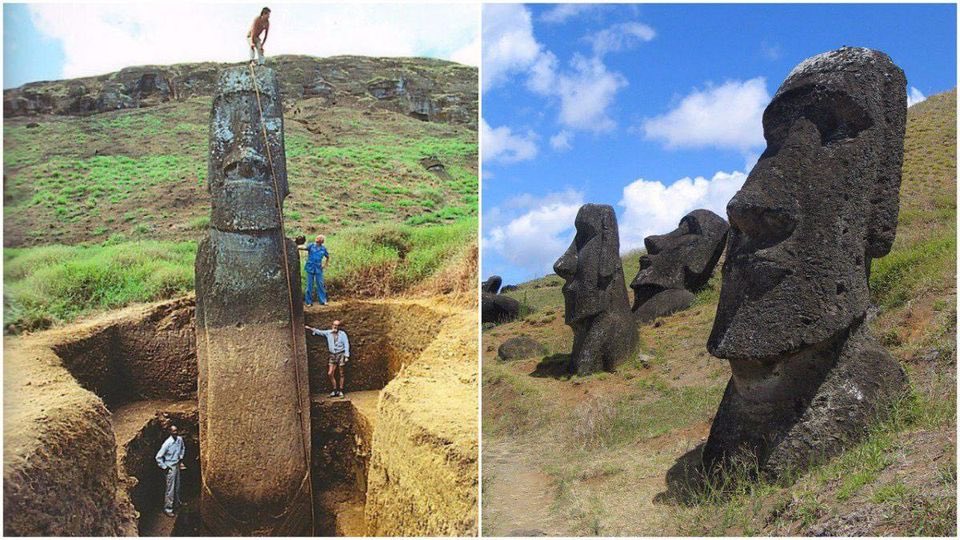 Most everyone is familiar with the Easter Island heads. But not everyone knows they’re not just heads. Or where the island is located. Or that it’s only 60+ square miles. At one time, a civilization lived here. How long ago would it have been, if this is all that remains?