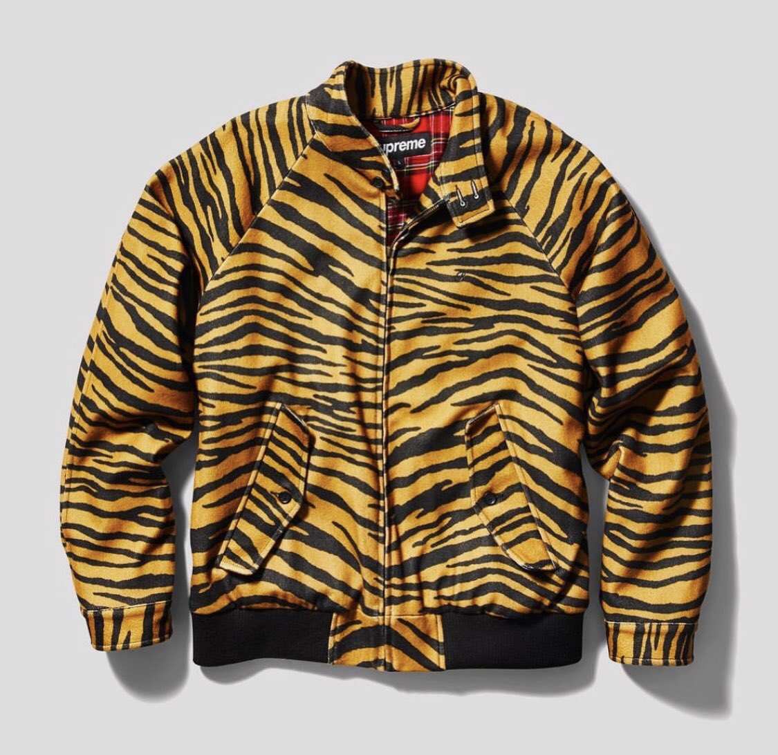 Supreme Leaks News в X: „Supreme tiger-print wool harrington