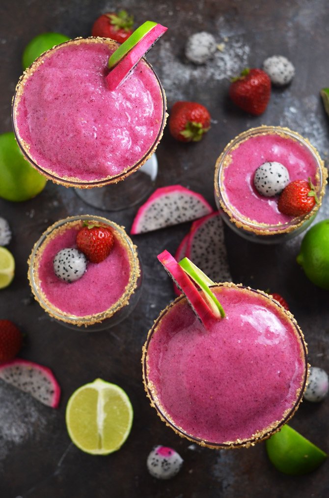 KitchenKapers's tweet photo. Frozen or on the rocks? We're toasting the end of this brutal heat wave with a batch of @HostTheToast's Strawberry Dragonfruit #Margaritas. Get the #recipe on our blog: https://t.co/2KpmhHtyFE #InternationalTequilaDay https://t.co/WWVfDXAskd