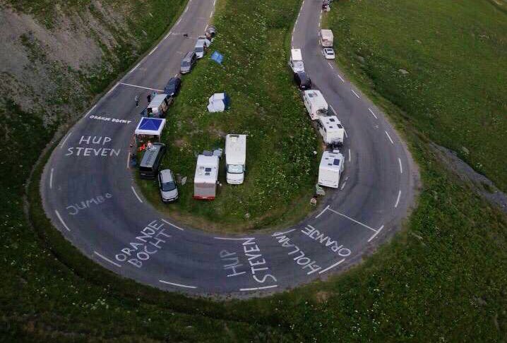Dear cycling fans from all over the world. Tomorrow we welcome you at the Dutch corner at the Col du Galibier. It’s gonna be a huge party with RESPECT for all the riders. See you all tomorrow! Retweet = 🧡