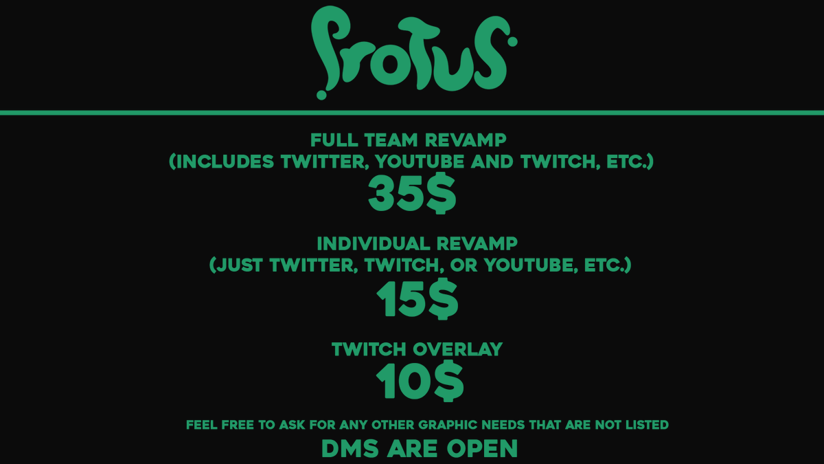 ProtusLogan's tweet photo. Design Price Sheet!
Officaly open to client work!

Portfolio: https://t.co/JNpc1ZAyWP

DM https://t.co/jnFovnYzcl