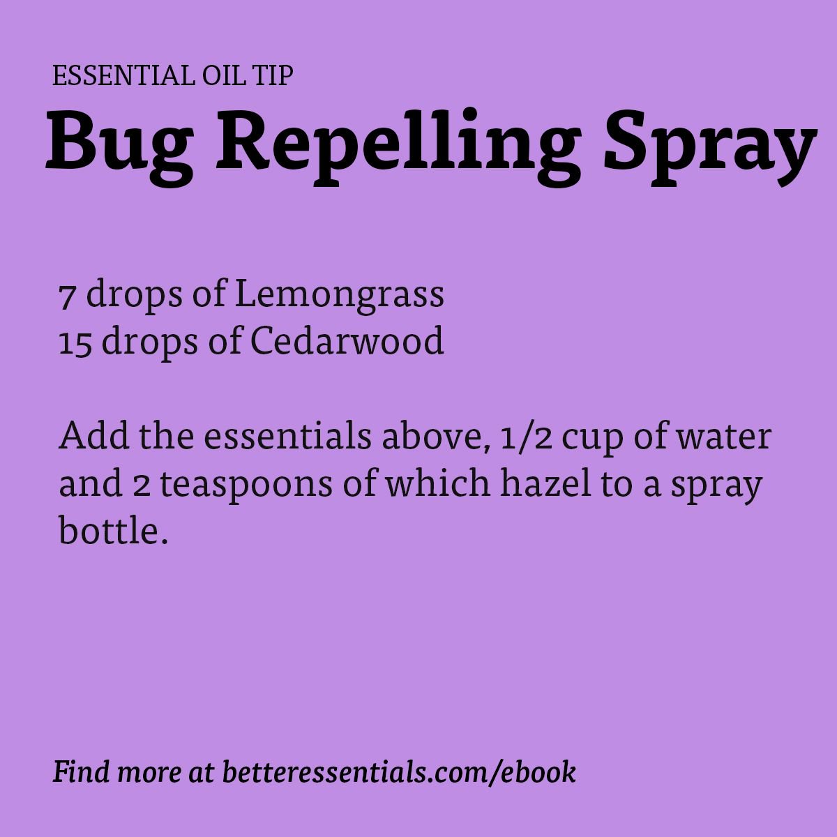 betteroils's tweet photo. This tried and true bug repellent is something you will never want to forget on your camping adventures this summer! Check out our ebook for even more ideas on how to use essential oils. https://t.co/inuDReuPan https://t.co/aErS34ZOI4