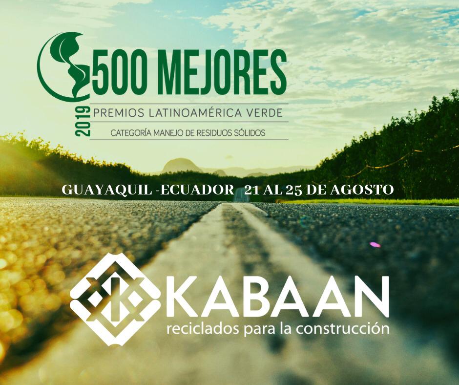kabaanmx's tweet photo. Kabaan fue seleccionado entre los 500 mejores proyectos socioambientales de toda América Latina en @premiosverdes 2019 - Categoría residuos sólidos ♻️🌎

¡¡Nos vemos en Guayaquil!!

#kabaanmx #rankingplv500 #PLV  #premioslatinoaméricaverde #aprovechamientorcd #economíacircular https://t.co/uNslk4Qv31