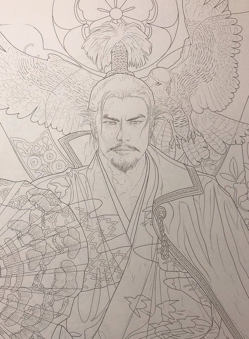 戦国武将のイラスト といえば長野剛さん。 長野さんが描く武将は