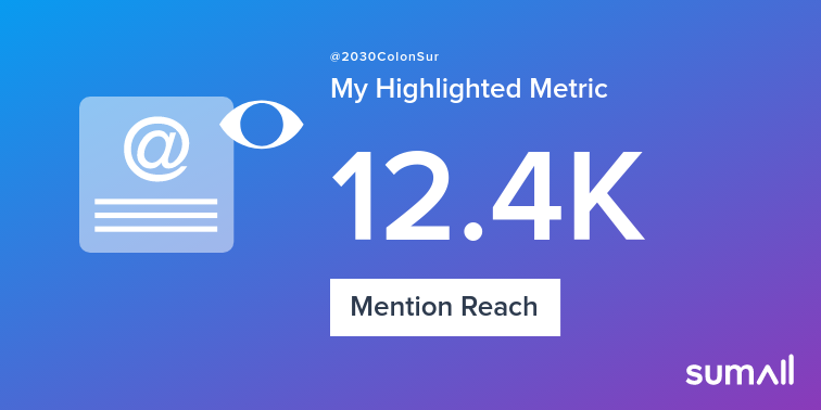 2030ColonSur's tweet photo. My week on Twitter 🎉: 3 Mentions, 12.4K Mention Reach, 1 Like. See yours with https://t.co/WQbKlt0I49 https://t.co/4D8E4ZKc9P