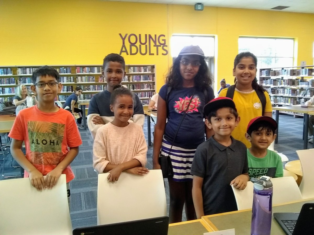 BramptonLibrary's tweet photo. Guess what? 7 of the 13 kids who participated in the Cranium Club program WALKED to the South Fletchers Branch today! A win for Active Transportation in #brampton! @BramGrowGreen https://t.co/DTE4Yblwox