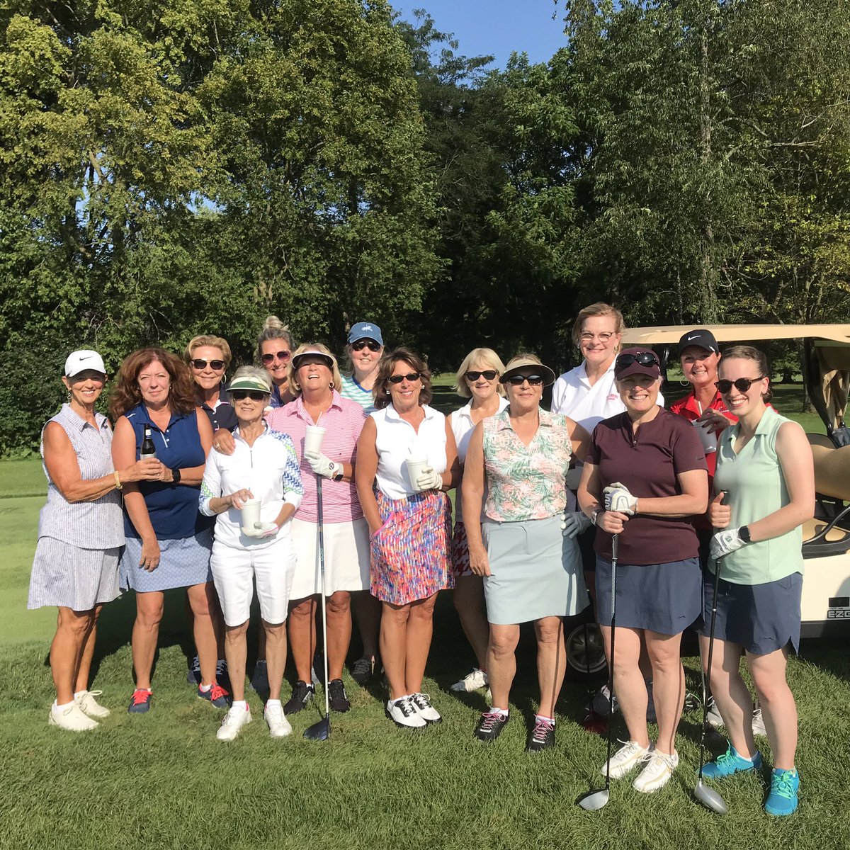 JakeHoustonGolf's tweet photo. Great turn out for our 4th Sip & Swing tonight! Exciting to see our experienced lady golfers as well as a bunch of new golfers participating! #springfieldoh #springfieldcc #scc #greaterspringfield https://t.co/duuL6pesYS