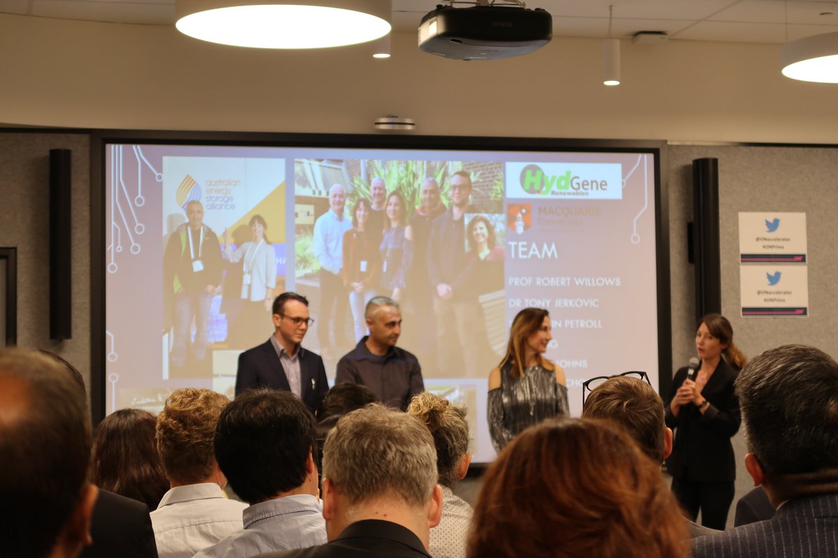 iGemMQ_2019's tweet photo. We attended the Sydney ON Prime Finals hosted by CSIRO in support of the Macquarie HydGene Renewables Team! They did a great job presenting 👍 #synbio #onprime #onaccelerator @ONaccelerator https://t.co/JVnO6t42oX